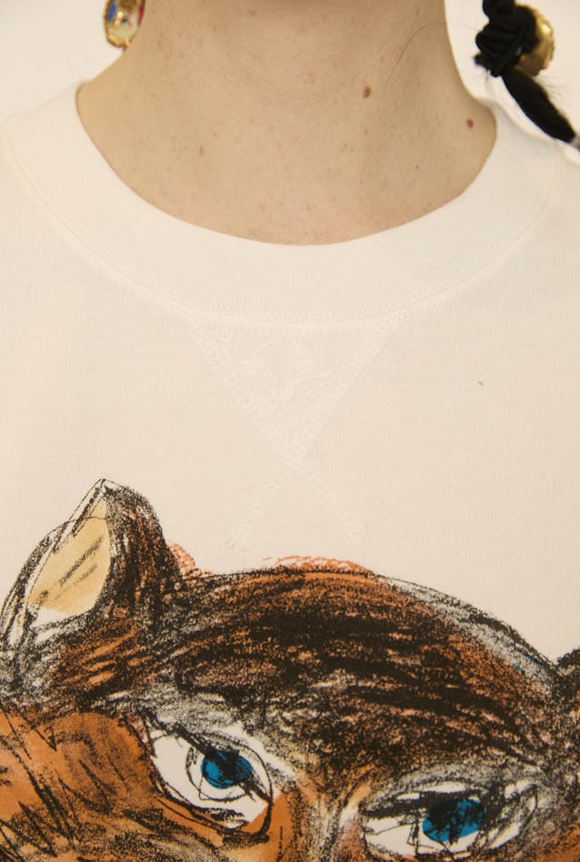 CAT LOVER PRINT TOPS 詳細画像 off white 8