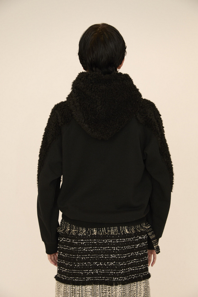 CAT LOVER PRINT URAKE HOODIE 詳細画像 black 4