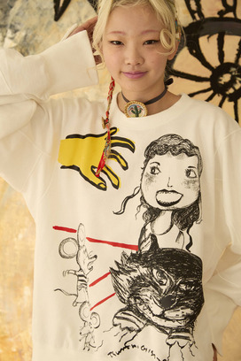 TOGETHER PRINT URAKE TOPS 詳細画像