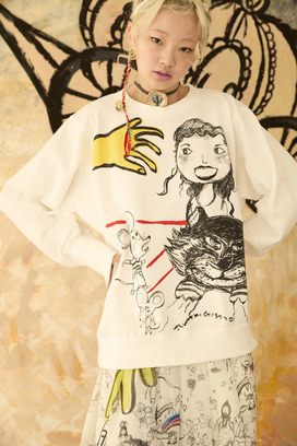 TOGETHER PRINT URAKE TOPS 詳細画像