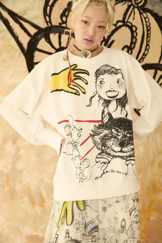 TOGETHER PRINT URAKE TOPS 詳細画像 pink 6