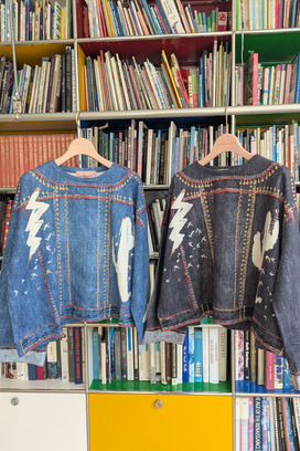 TROMPE-L'OEIL DENIM PRINT TOPS(JAPAN LIMITED)