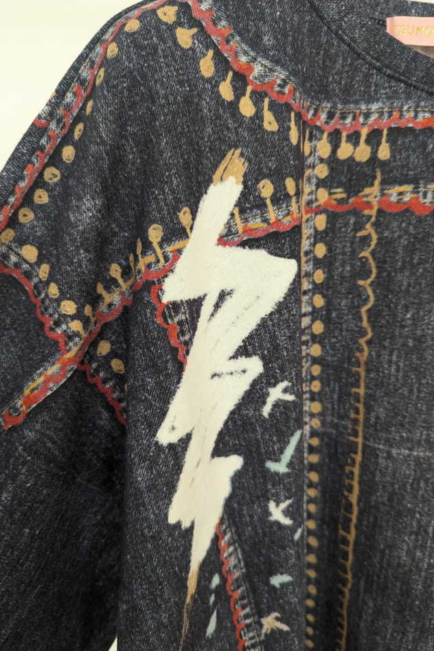 TROMPE-L'OEIL DENIM PRINT TOPS（JAPAN LIMITED） 詳細画像 light blue 9