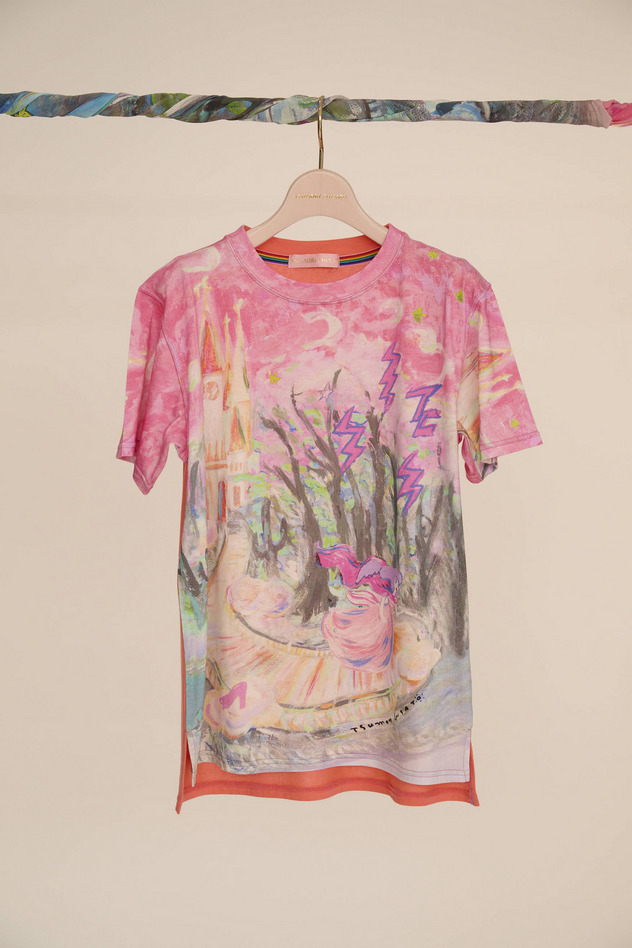 MIDNIGHT PRINCESS PRINT T-SHIRT 詳細画像 pink 6