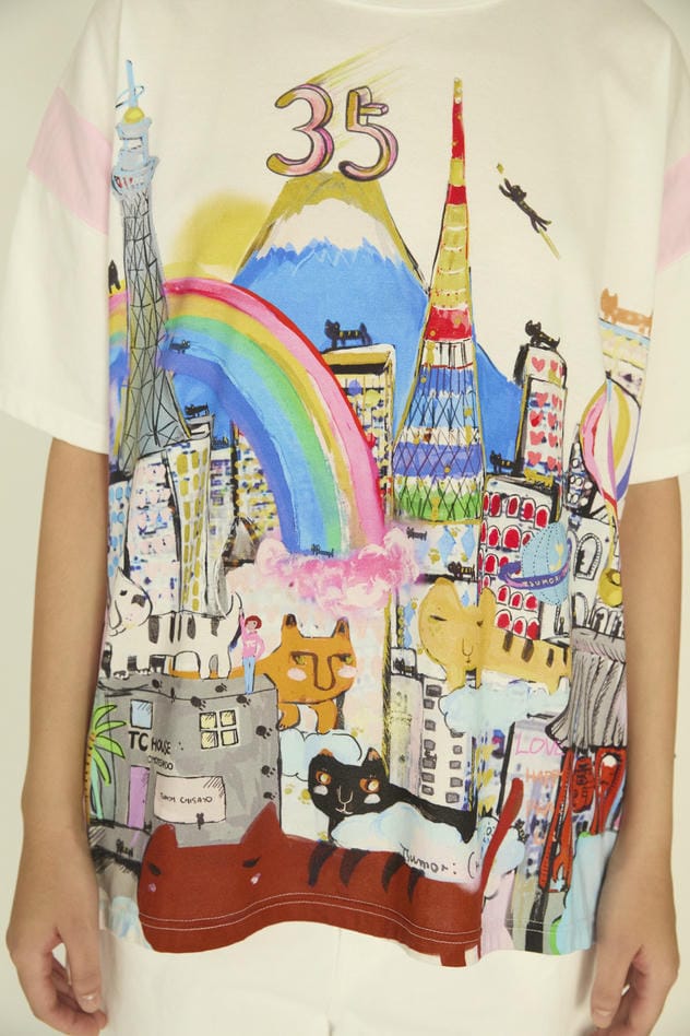 35th Anniversary Tokyo Cats T 詳細画像 off white 2
