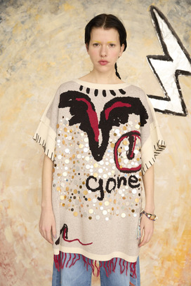 SEQUINS KNIT VEST 詳細画像