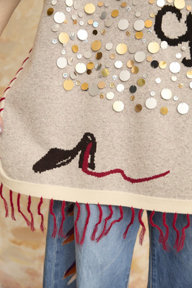 SEQUINS KNIT VEST 詳細画像