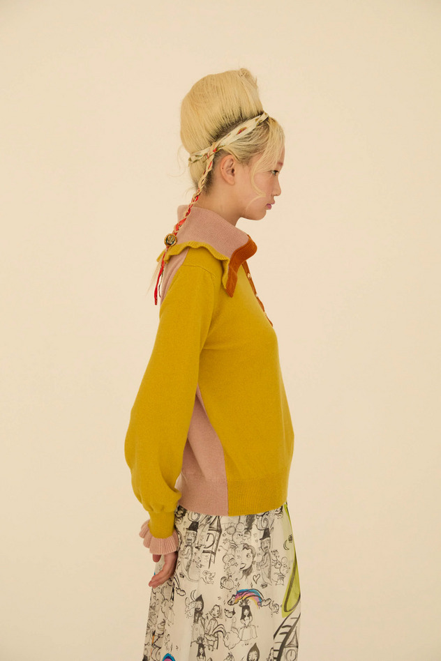 CASHMERE SWEATER 詳細画像 yellow 5
