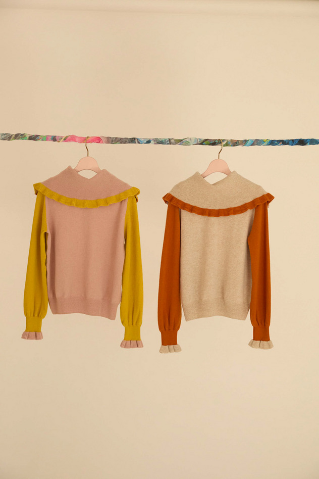 CASHMERE SWEATER 詳細画像 yellow 9