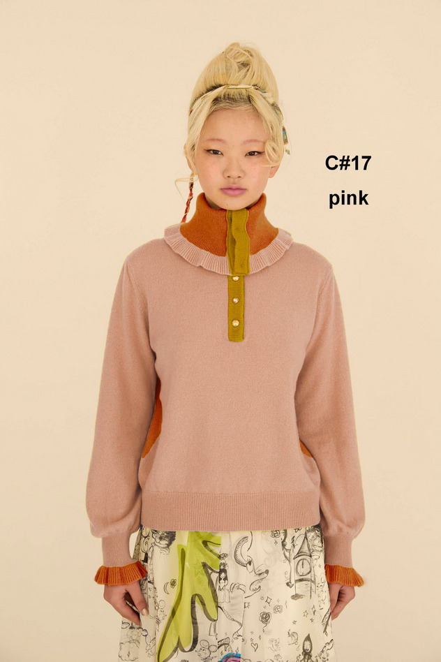 CASHMERE SWEATER 詳細画像 pink 1
