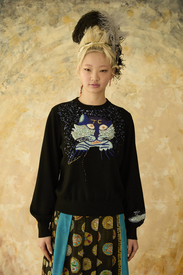 CAT KNIT SWEATER 詳細画像 pink 4