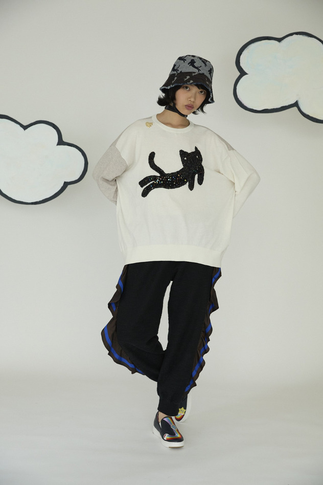 Cats Knit 詳細画像 off white×black CAT 20