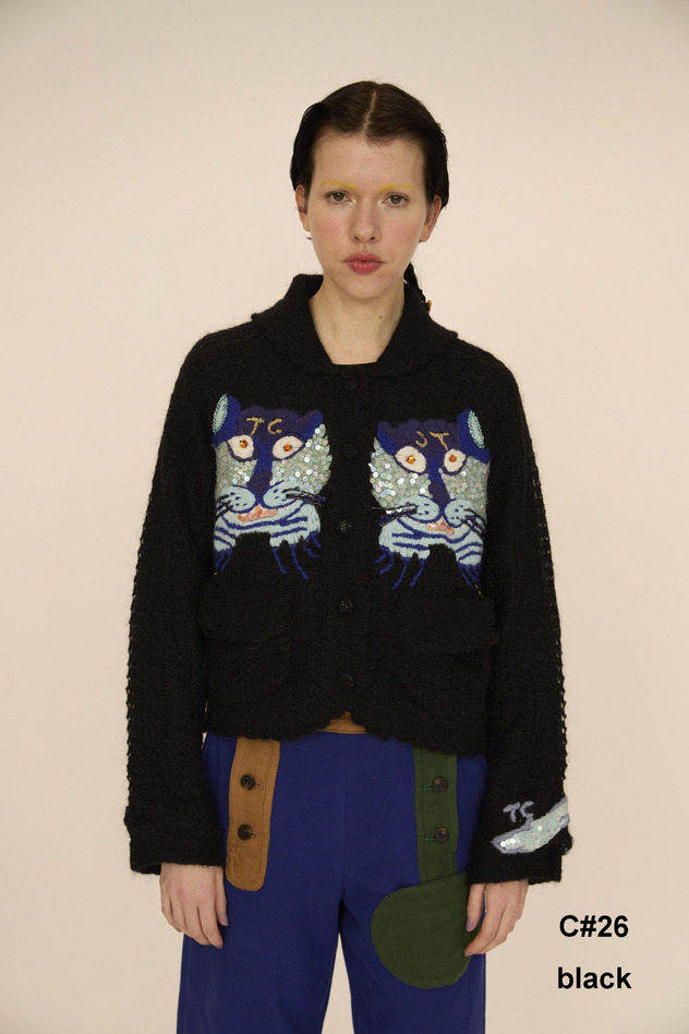 CAT MOHAIR KNIT 詳細画像 black 1