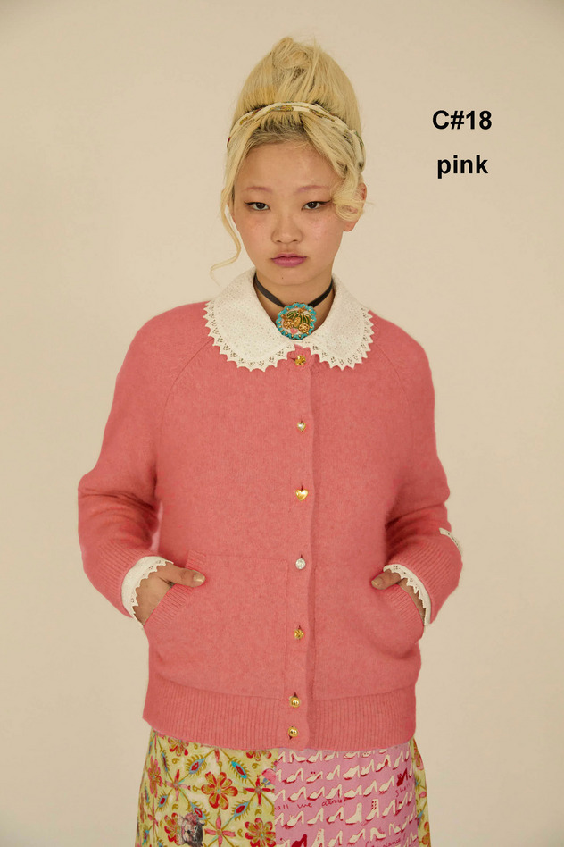 BLUE FOX CARDIGAN 詳細画像 pink 1