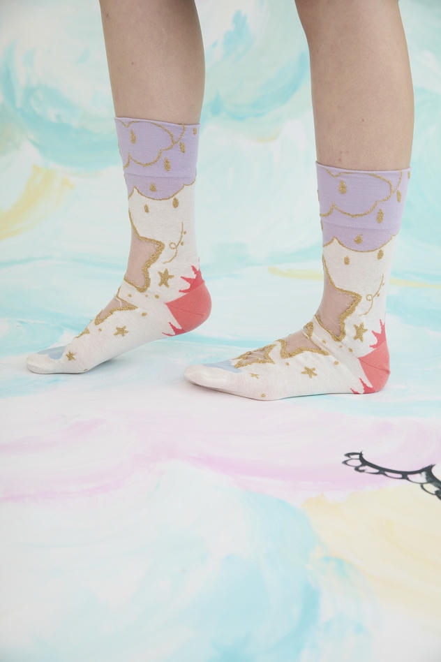 STARRY SKY SOCKS 詳細画像 off white 8