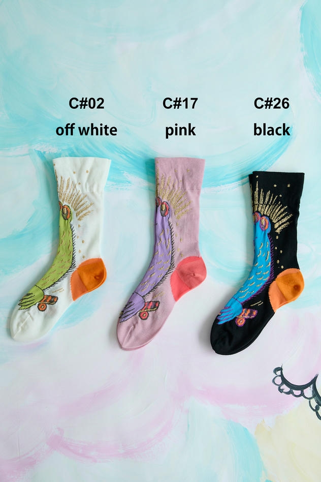 YOMIGAERU SOCKS 詳細画像 off white 1