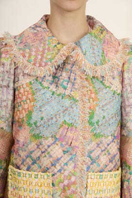 HEART PATCH TWEED PRINT JACKET 詳細画像