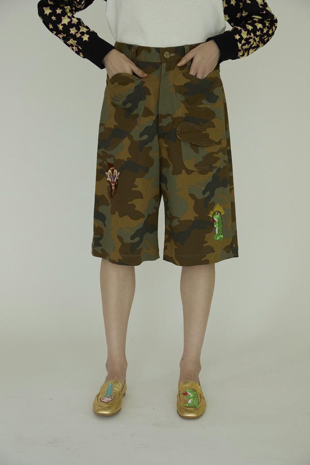 CAMOUFLAGE PRIONT PANTS 詳細画像 khaki 2