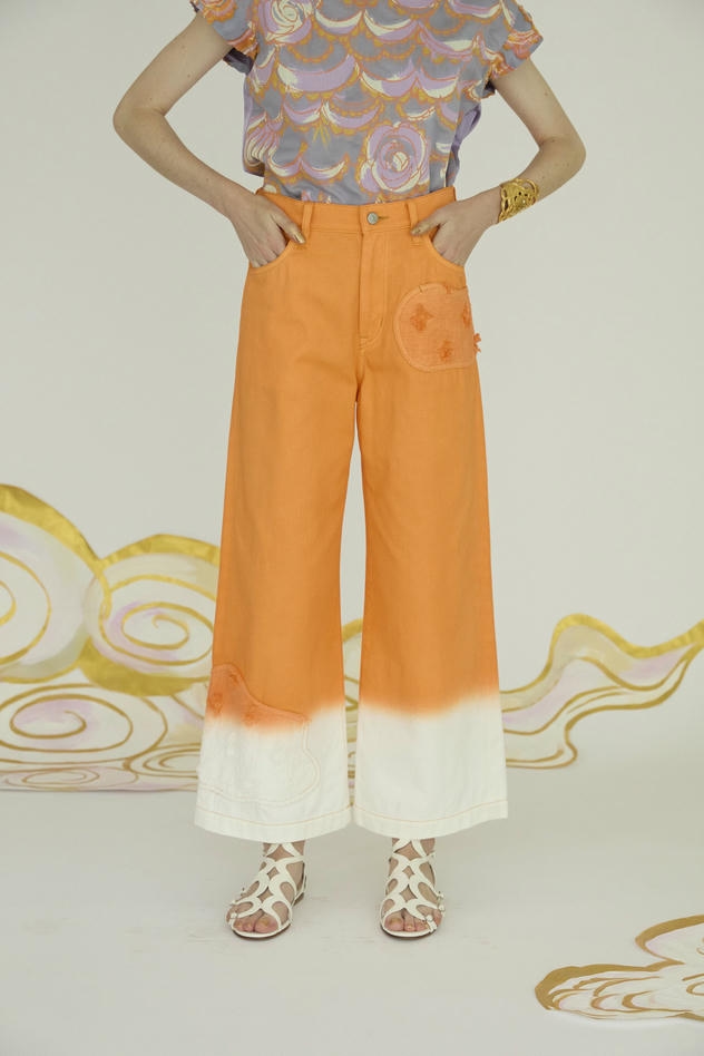 FLUR CHIND CLOTH PANTS 詳細画像 orange 1