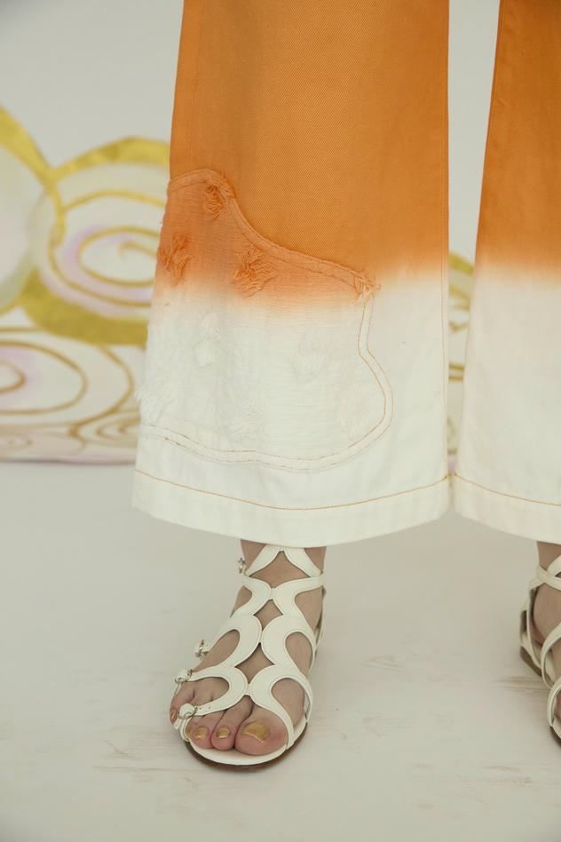 FLUR CHIND CLOTH PANTS 詳細画像 orange 4