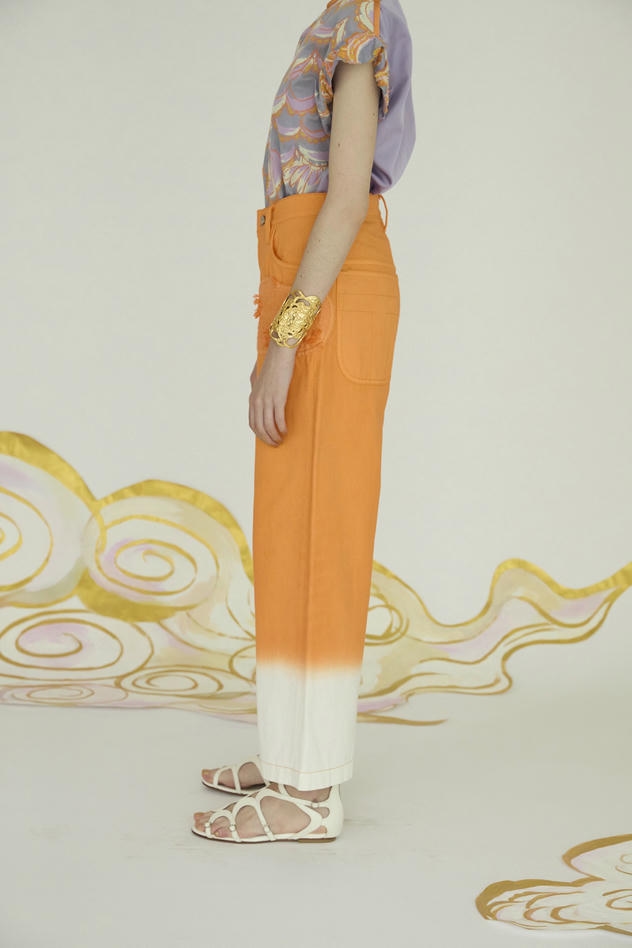 FLUR CHIND CLOTH PANTS 詳細画像 orange 5