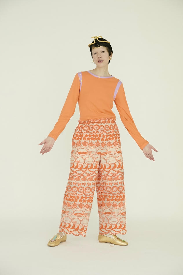 BLING FROG LACE PANTS 詳細画像 turquoise 18