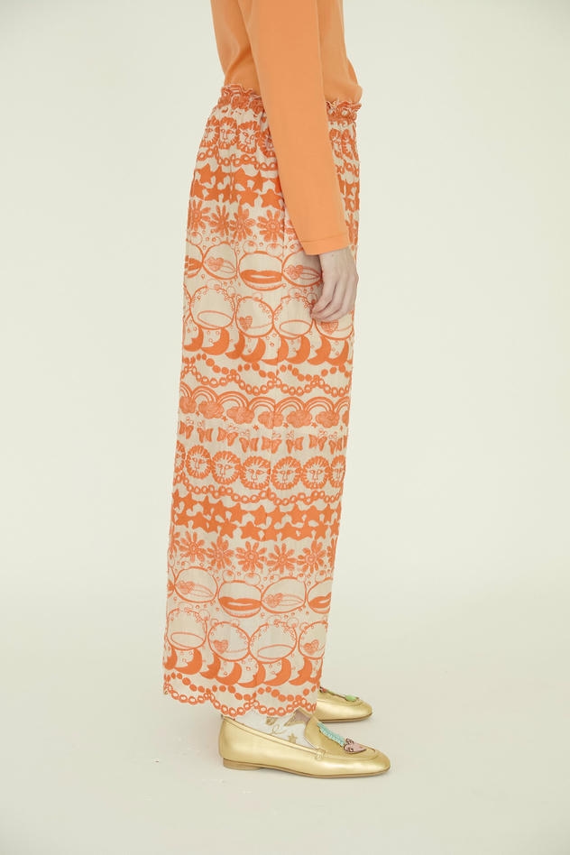 BLING FROG LACE PANTS 詳細画像 turquoise 3