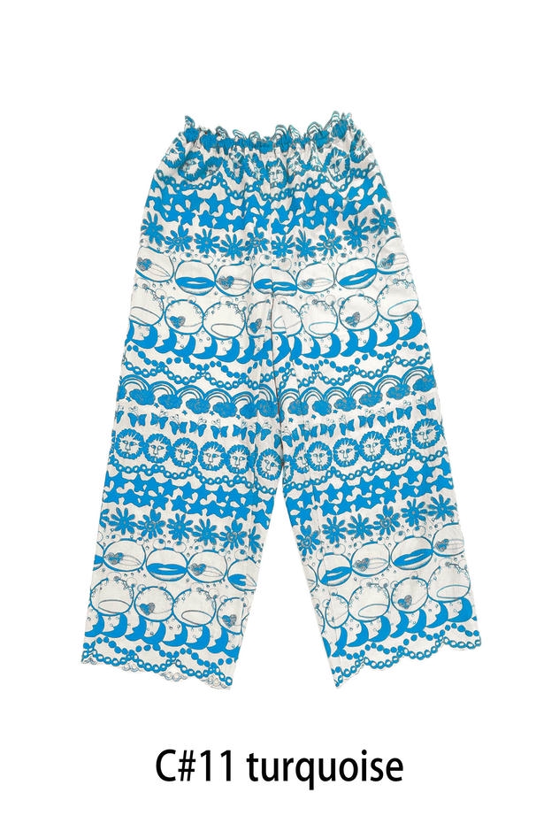 BLING FROG LACE PANTS 詳細画像 turquoise 1