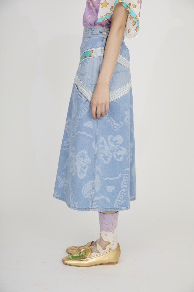 PARADIS JQ DENIM SKIRT 詳細画像 navy 4