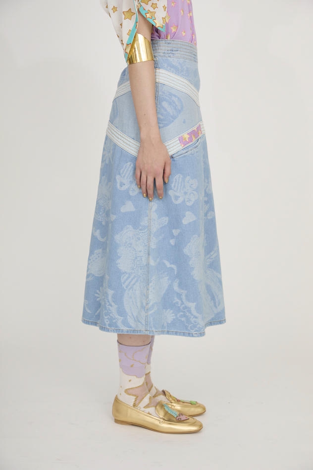 PARADIS JQ DENIM SKIRT 詳細画像 navy 7