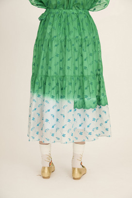 PETIT FROG EMBROIDERY DYED SKIRT 詳細画像