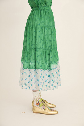 PETIT FROG EMBROIDERY DYED SKIRT 詳細画像