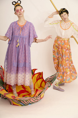PETIT FROG EMBROIDERY DYED DRESS 詳細画像