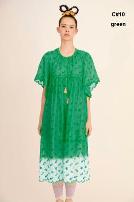 PETIT FROG EMBROIDERY DYED DRESS 詳細画像