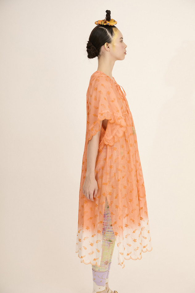 PETIT FROG EMBROIDERY DYED DRESS 詳細画像 purple 4