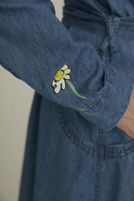 LIGHT DENIM DRESS 詳細画像