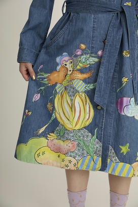 LIGHT DENIM DRESS 詳細画像