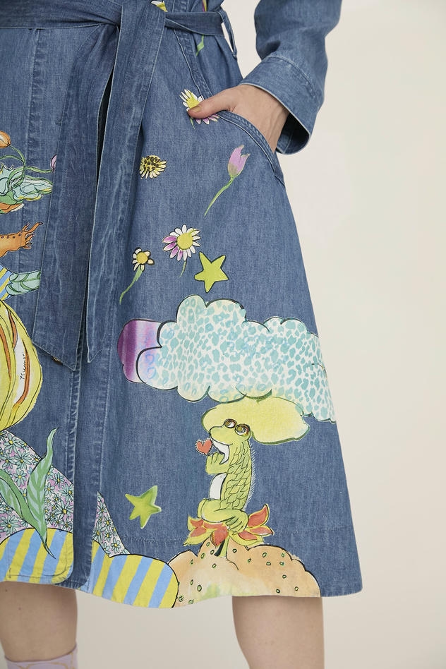 LIGHT DENIM DRESS 詳細画像 blue 14