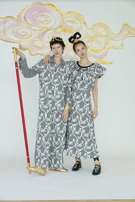 HEART FROG GINGHAM JUMPSUIT 詳細画像