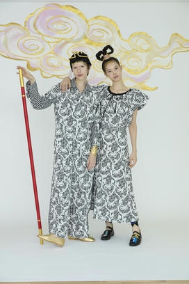 HEART FROG GINGHAM JUMPSUIT 詳細画像