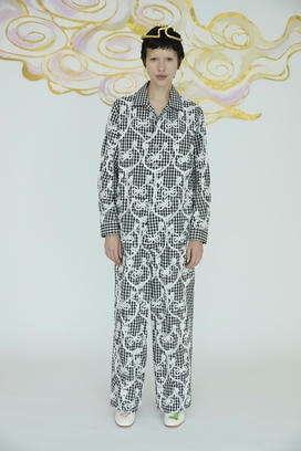 HEART FROG GINGHAM JUMPSUIT 詳細画像