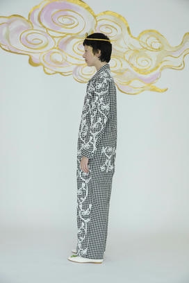 HEART FROG GINGHAM JUMPSUIT 詳細画像