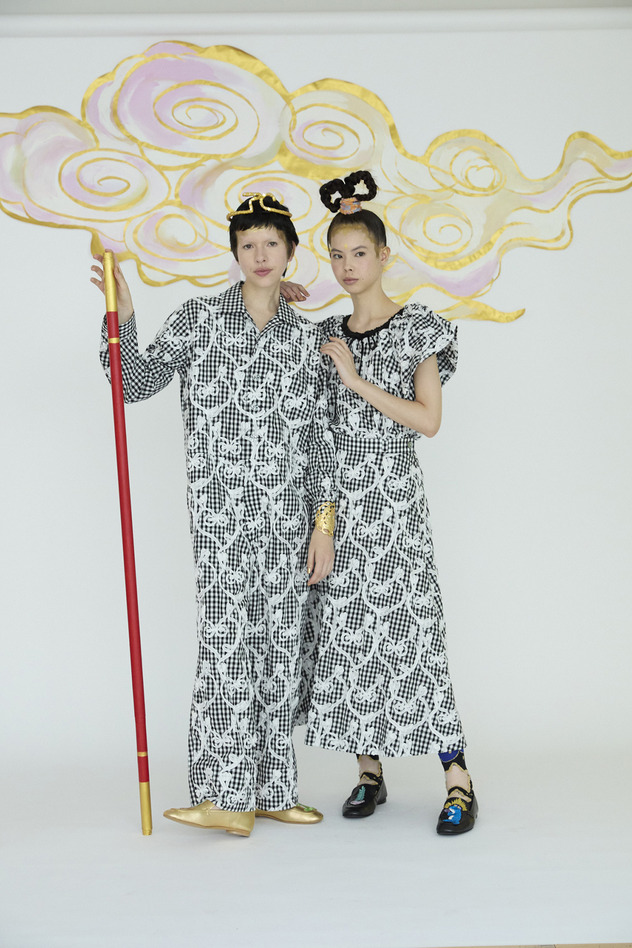 HEART FROG GINGHAM JUMPSUIT 詳細画像 yellow 11