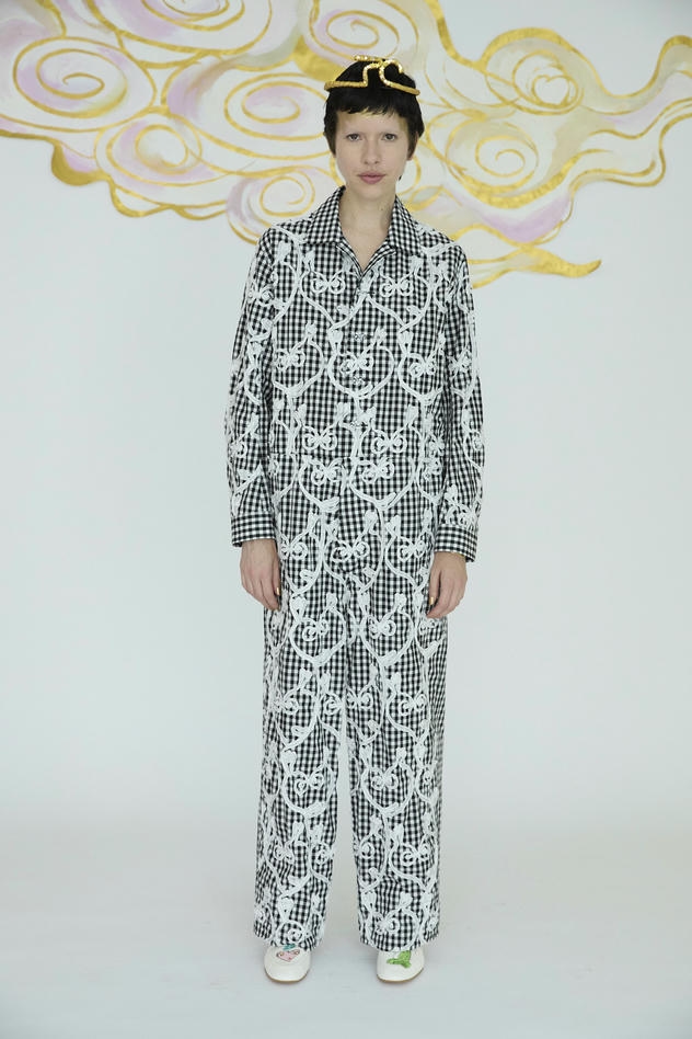 HEART FROG GINGHAM JUMPSUIT 詳細画像 yellow 2