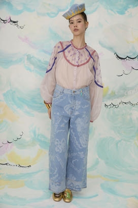 PETIT FROG EMBROIDERY BLOUSE 詳細画像