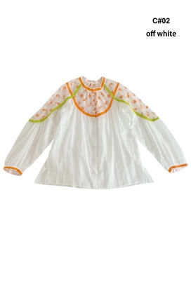 PETIT FROG EMBROIDERY BLOUSE 詳細画像