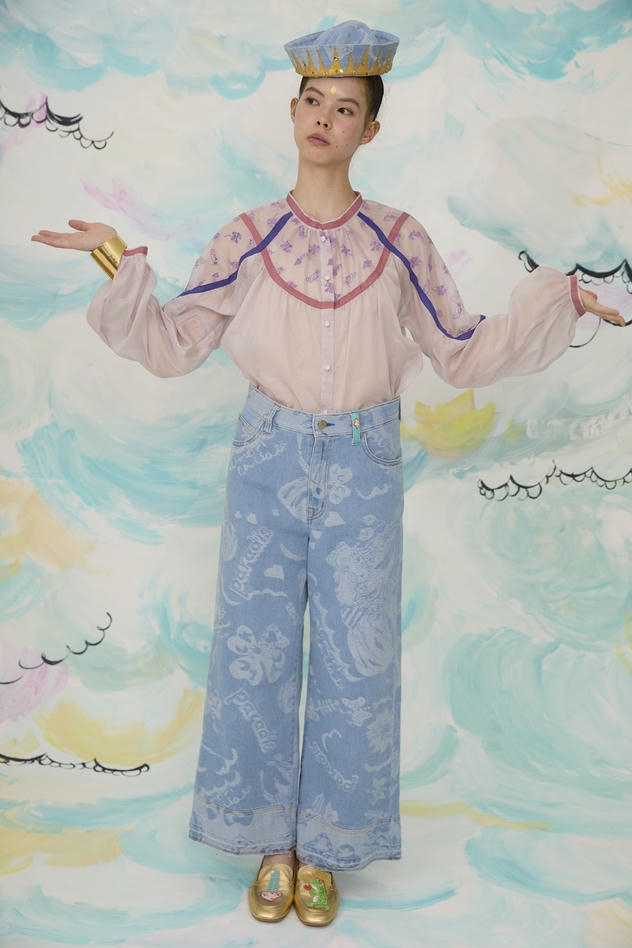 PETIT FROG EMBROIDERY BLOUSE 詳細画像 pink 11