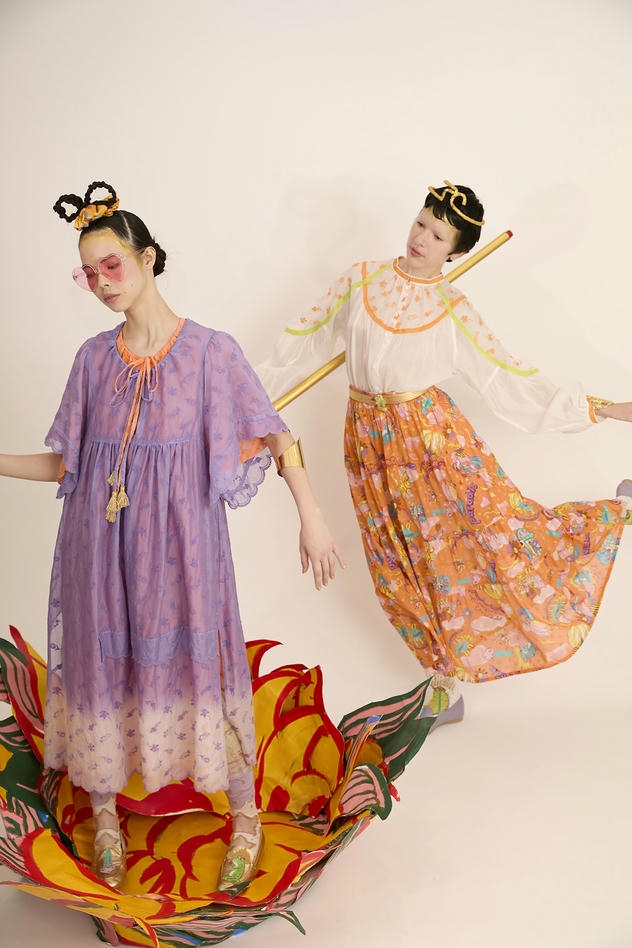 PETIT FROG EMBROIDERY BLOUSE 詳細画像 pink 13