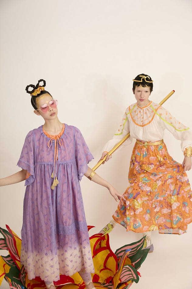 PETIT FROG EMBROIDERY BLOUSE 詳細画像 pink 14