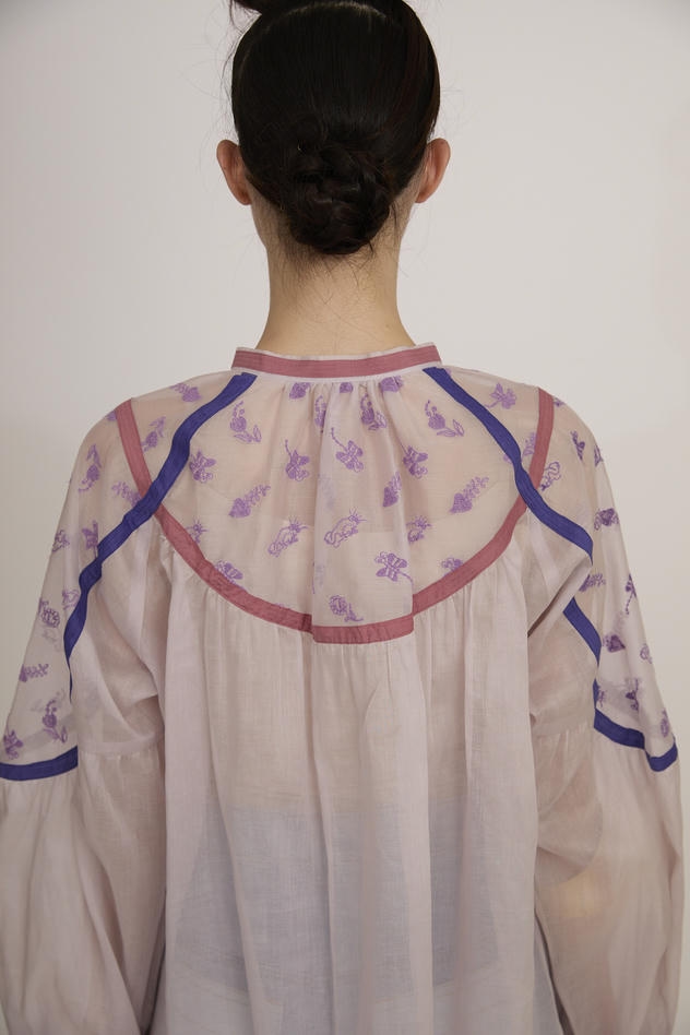 PETIT FROG EMBROIDERY BLOUSE 詳細画像 pink 5
